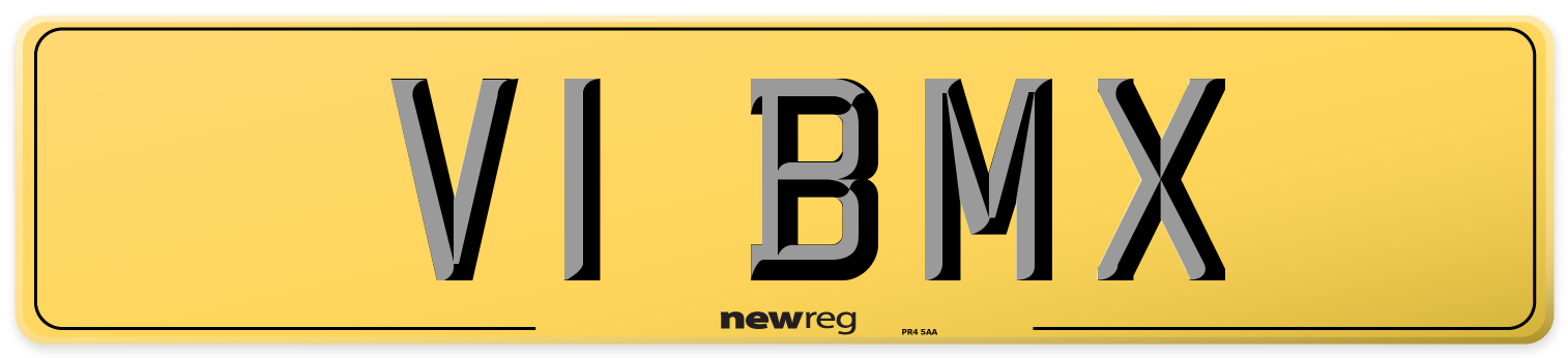 V1 BMX Rear Number Plate