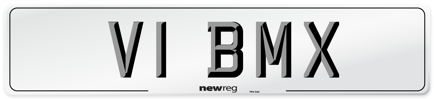 V1 BMX Front Number Plate