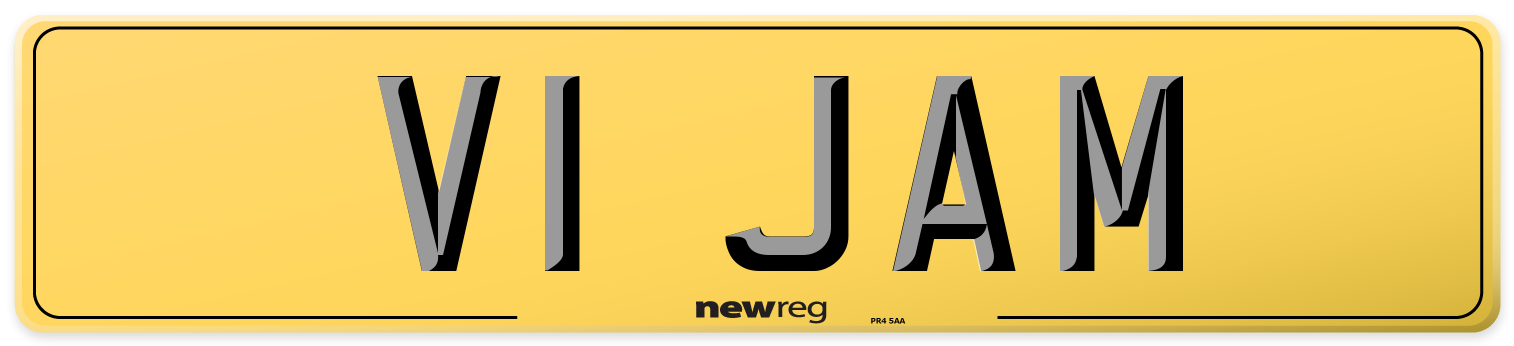 V1 JAM Rear Number Plate