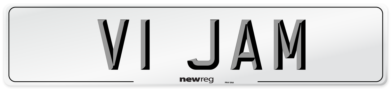 V1 JAM Front Number Plate