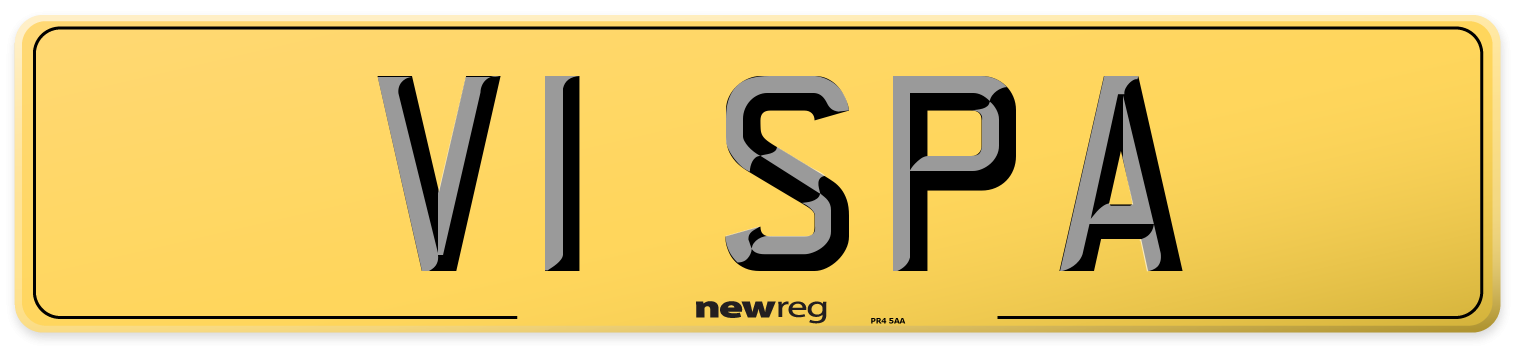 V1 SPA Rear Number Plate