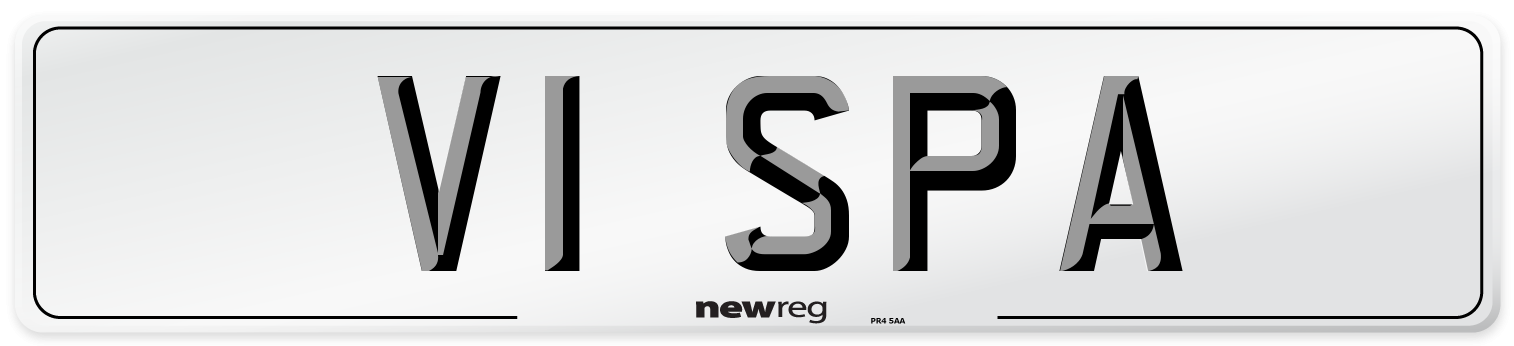 V1 SPA Front Number Plate