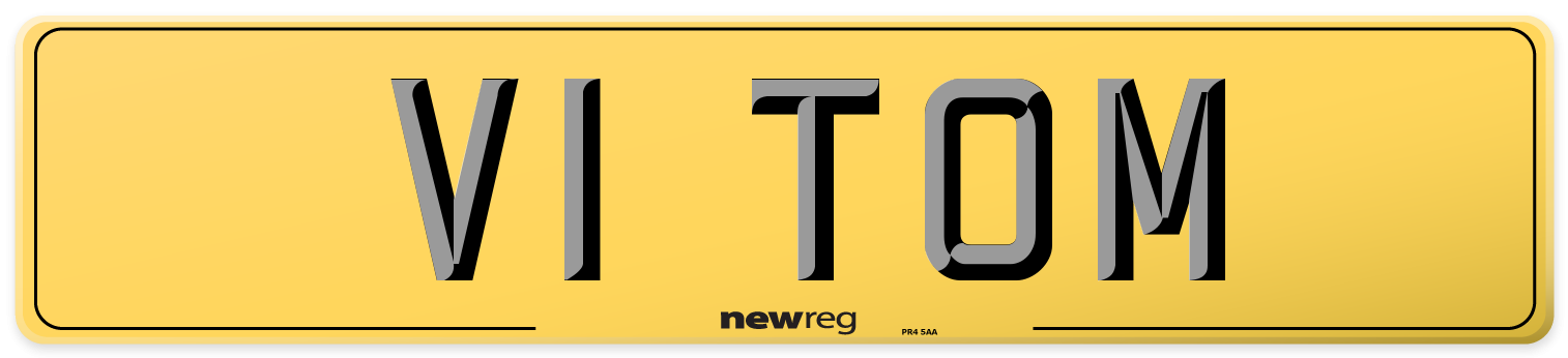 V1 TOM Rear Number Plate