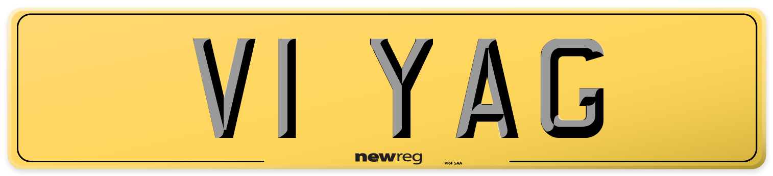 V1 YAG Rear Number Plate