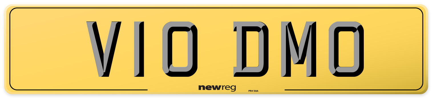 V10 DMO Rear Number Plate