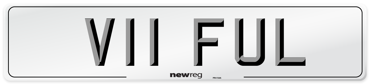 V11 FUL Front Number Plate