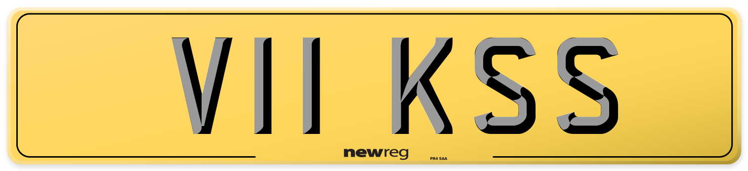 V11 KSS Rear Number Plate