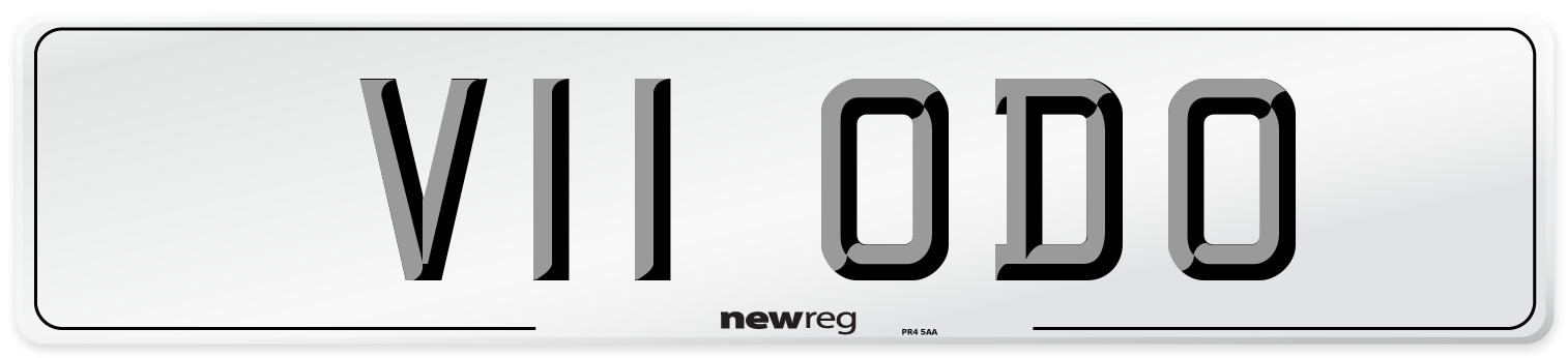 V11 ODO Front Number Plate