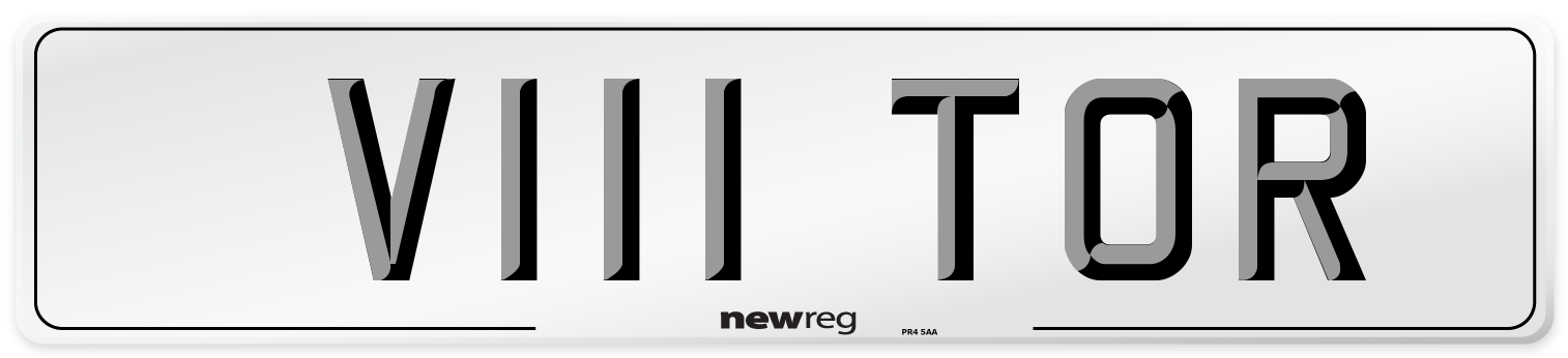 V111 TOR Front Number Plate