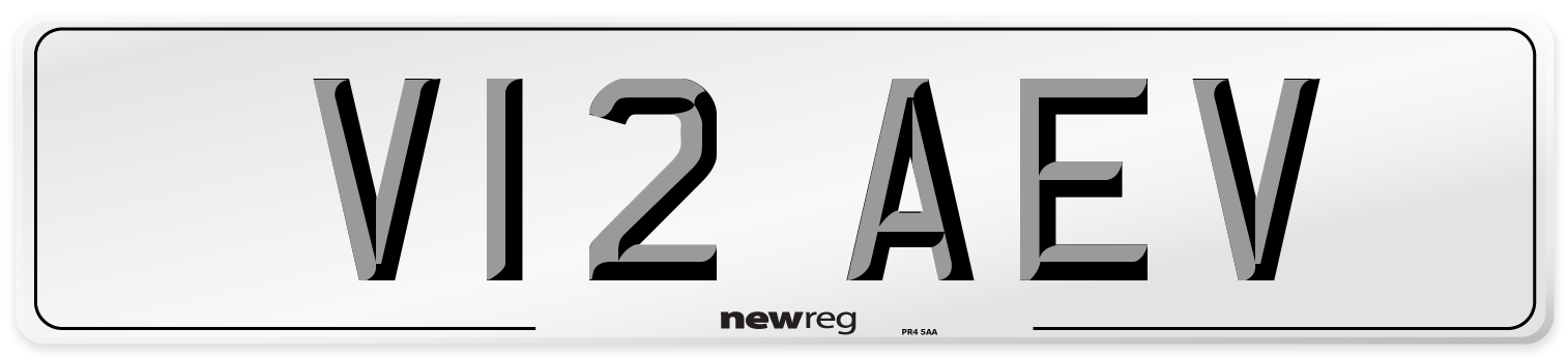 V12 AEV Front Number Plate