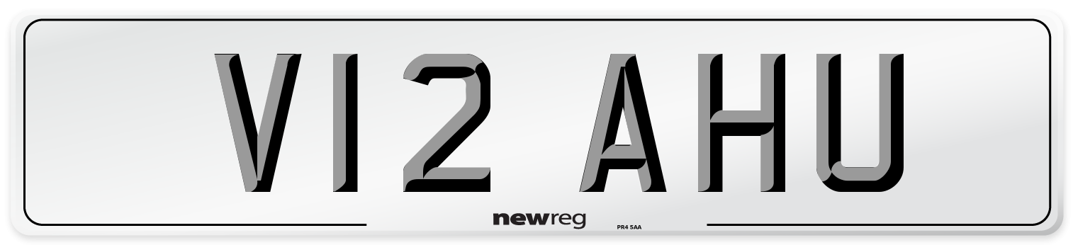 V12 AHU Front Number Plate