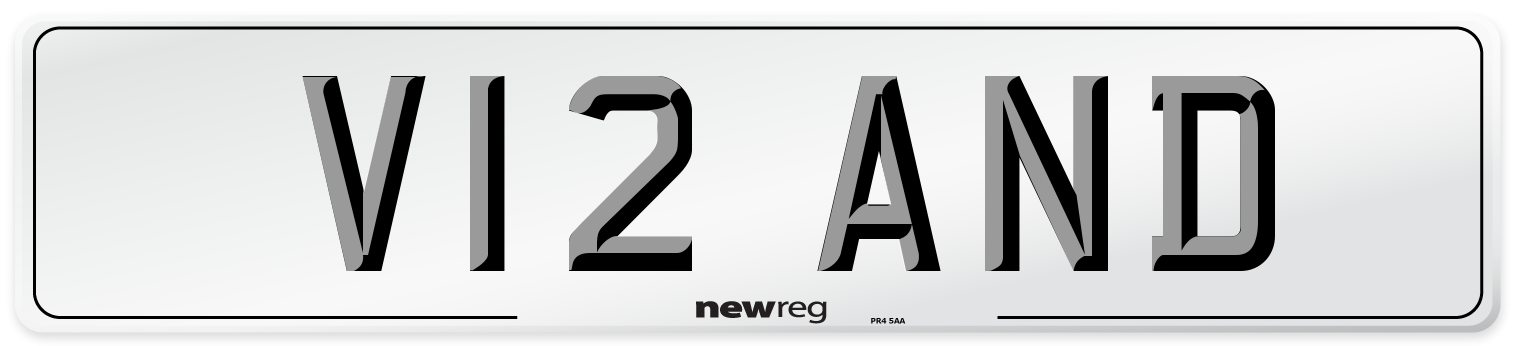 V12 AND Front Number Plate