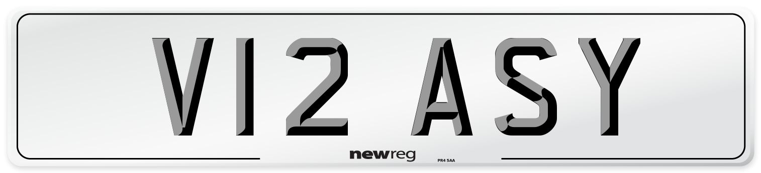 V12 ASY Front Number Plate