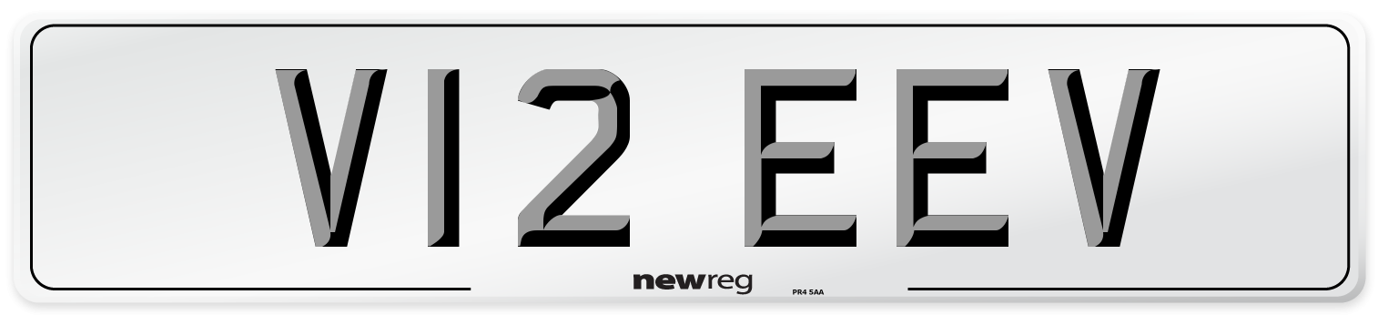 V12 EEV Front Number Plate