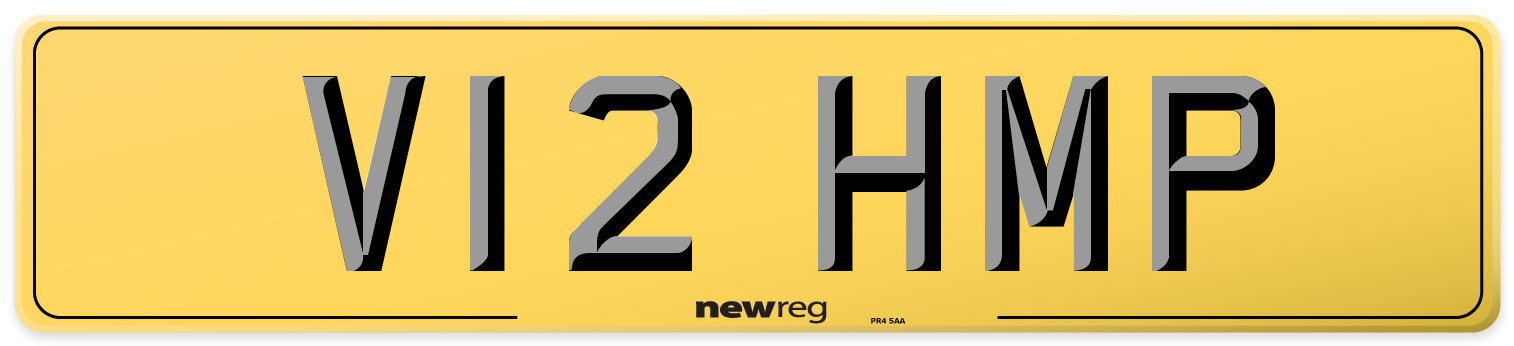V12 HMP Rear Number Plate