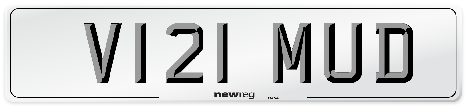 V121 MUD Front Number Plate