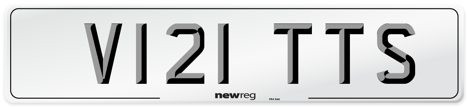 V121 TTS Front Number Plate