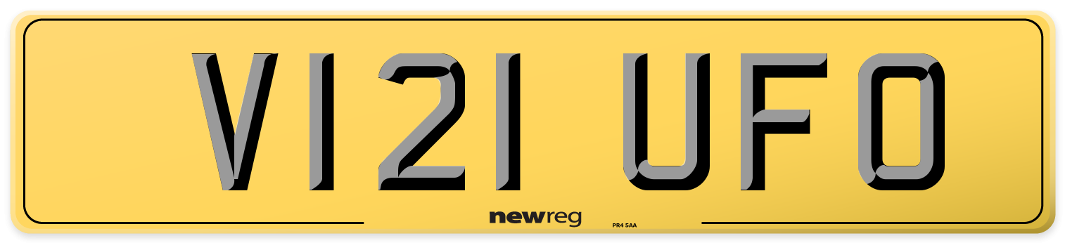 V121 UFO Rear Number Plate