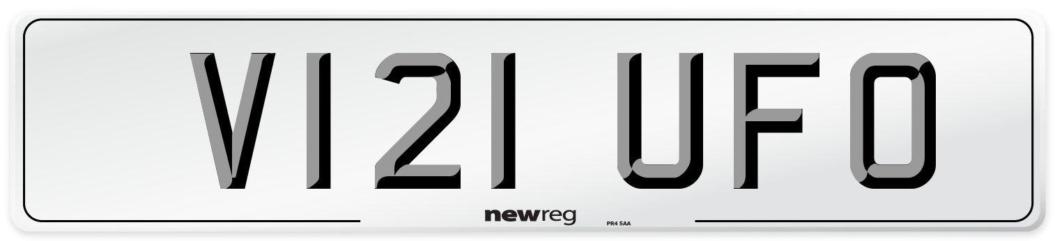 V121 UFO Front Number Plate