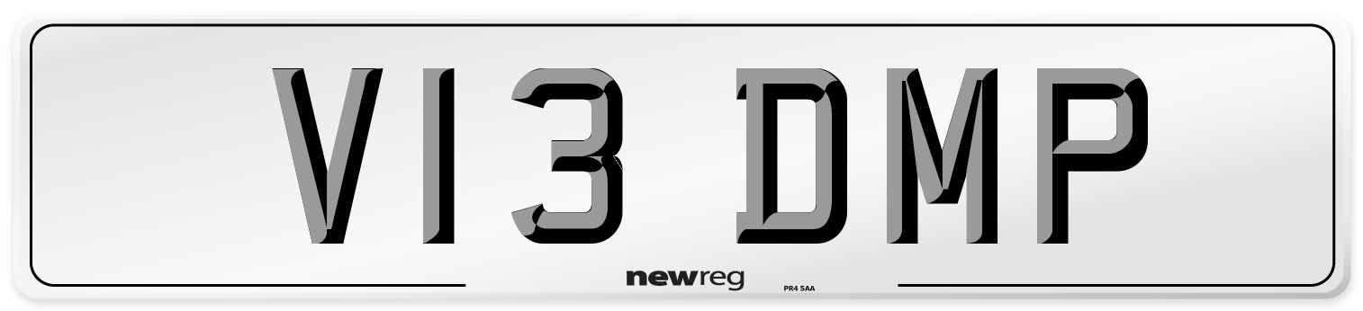 V13 DMP Front Number Plate