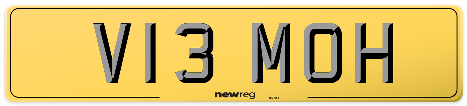 V13 MOH Rear Number Plate