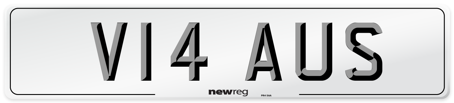 V14 AUS Front Number Plate