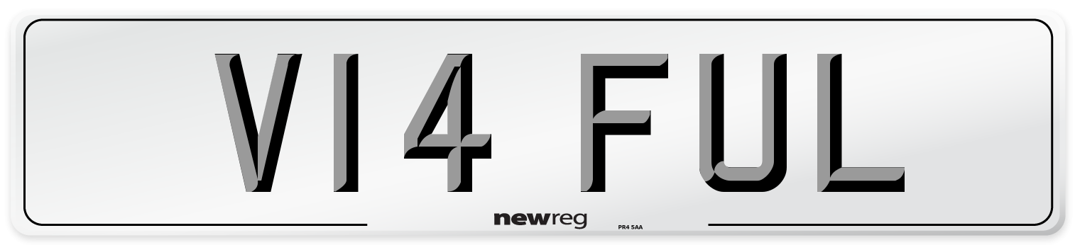V14 FUL Front Number Plate