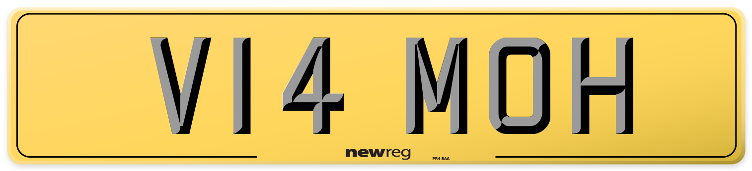 V14 MOH Rear Number Plate