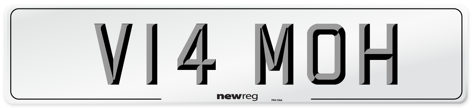 V14 MOH Front Number Plate