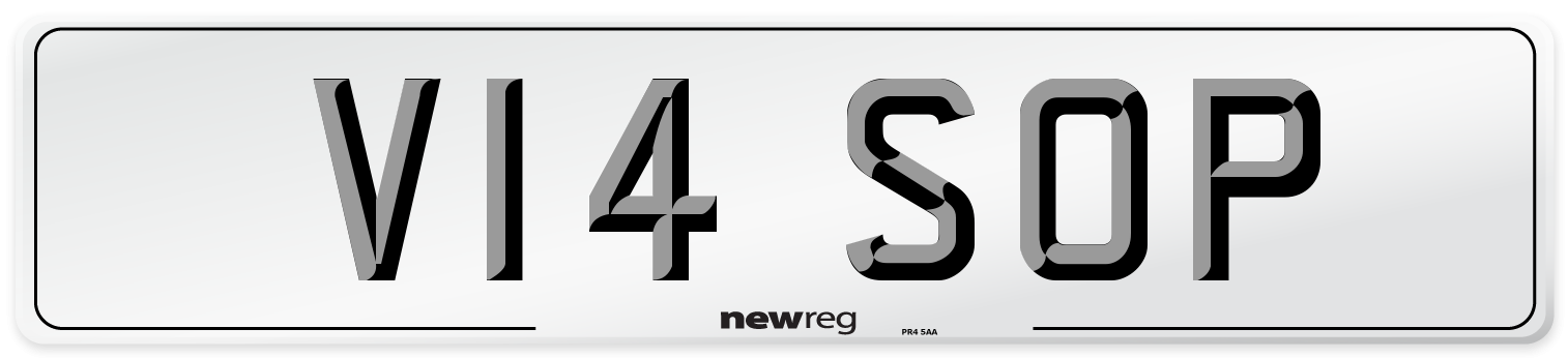 V14 SOP Front Number Plate