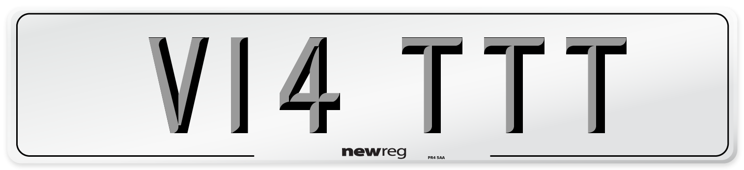 V14 TTT Front Number Plate