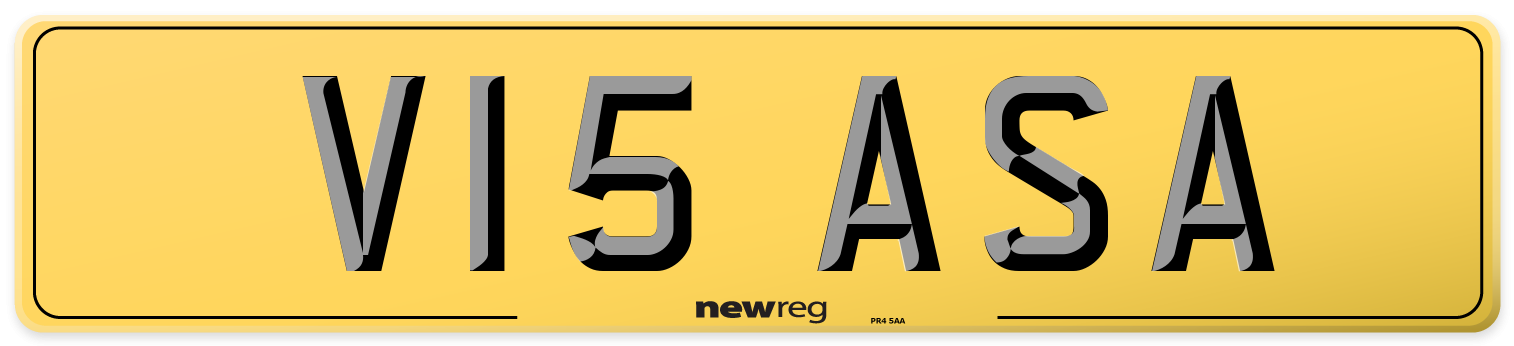 V15 ASA Rear Number Plate