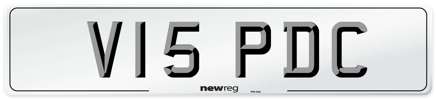 V15 PDC Front Number Plate