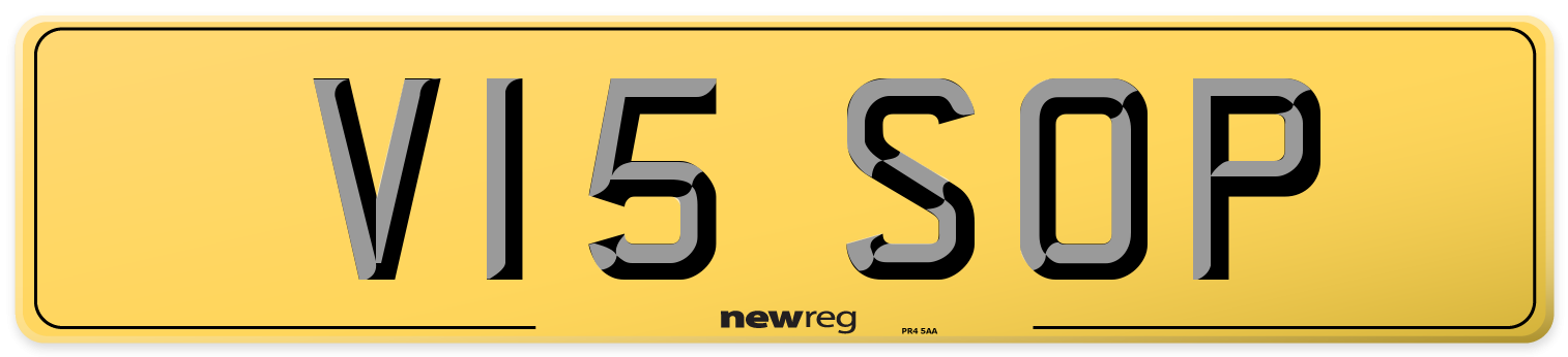 V15 SOP Rear Number Plate