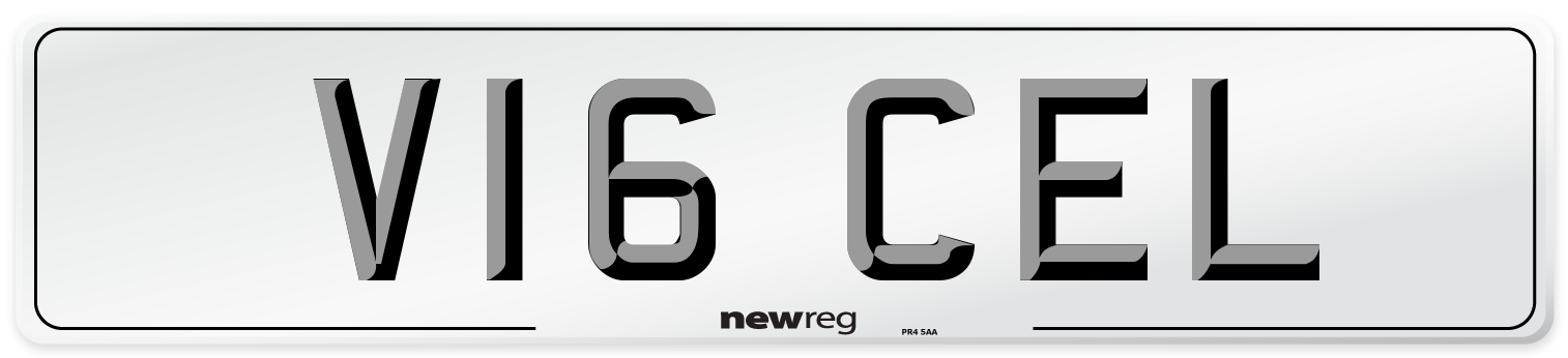 V16 CEL Front Number Plate