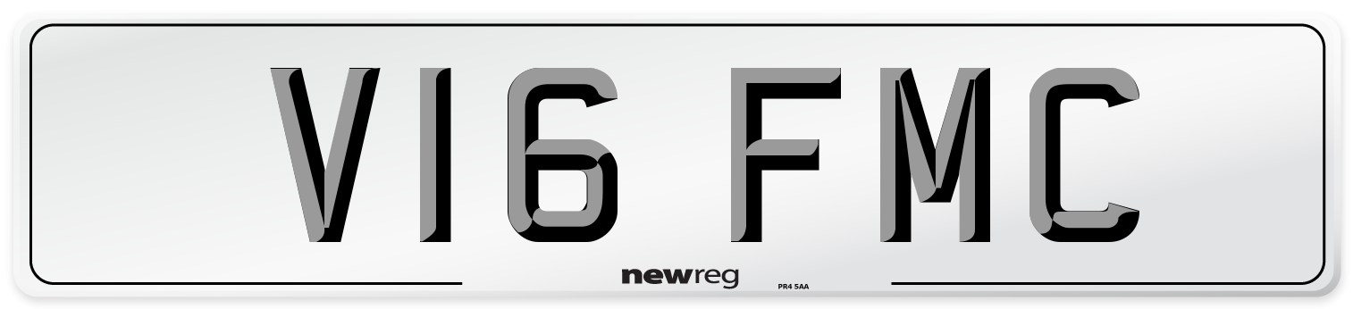 V16 FMC Front Number Plate
