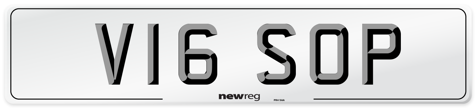 V16 SOP Front Number Plate