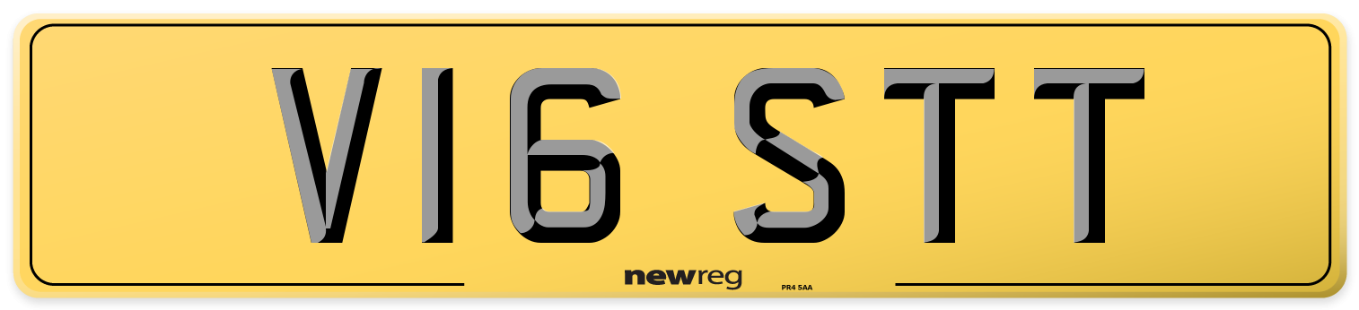 V16 STT Rear Number Plate