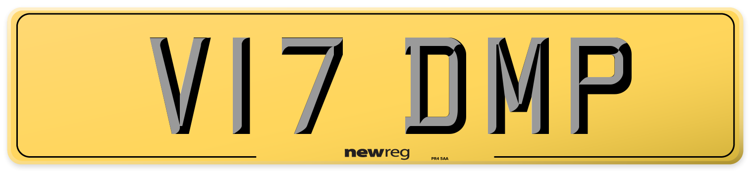 V17 DMP Rear Number Plate