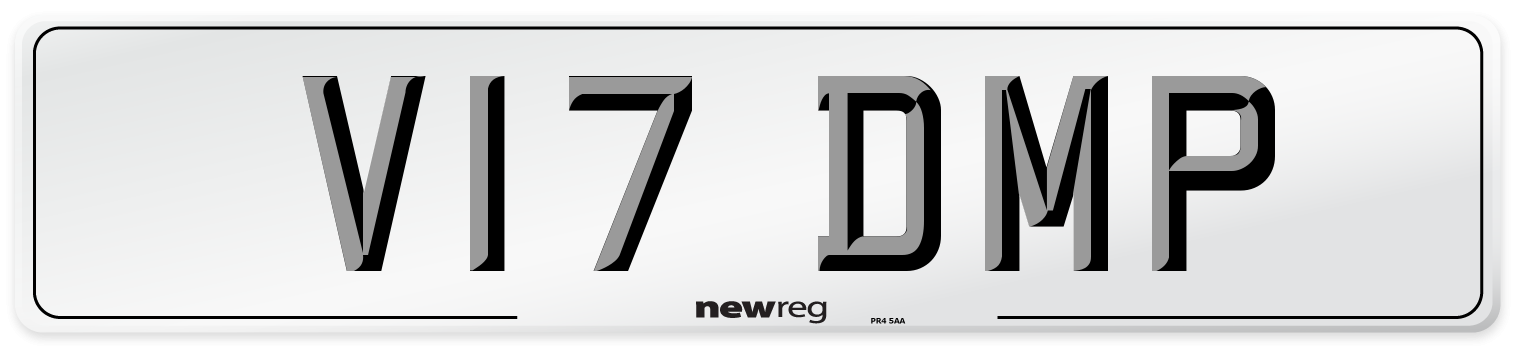 V17 DMP Front Number Plate