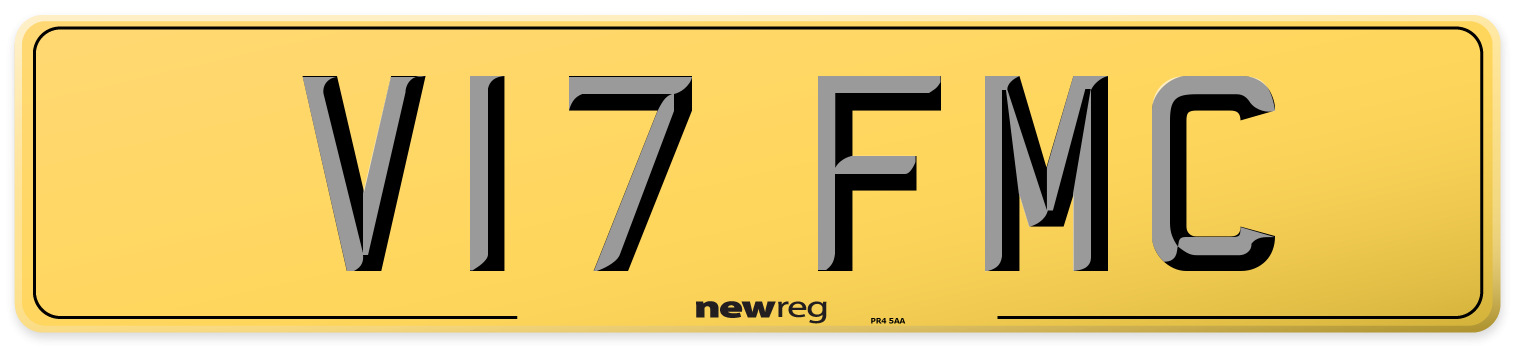 V17 FMC Rear Number Plate