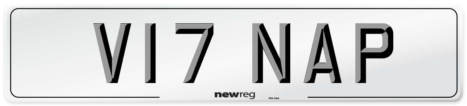 V17 NAP Front Number Plate