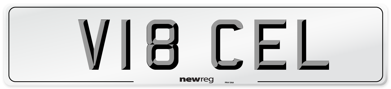 V18 CEL Front Number Plate