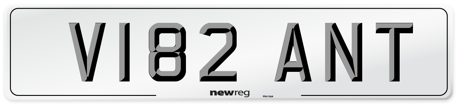 V182 ANT Front Number Plate