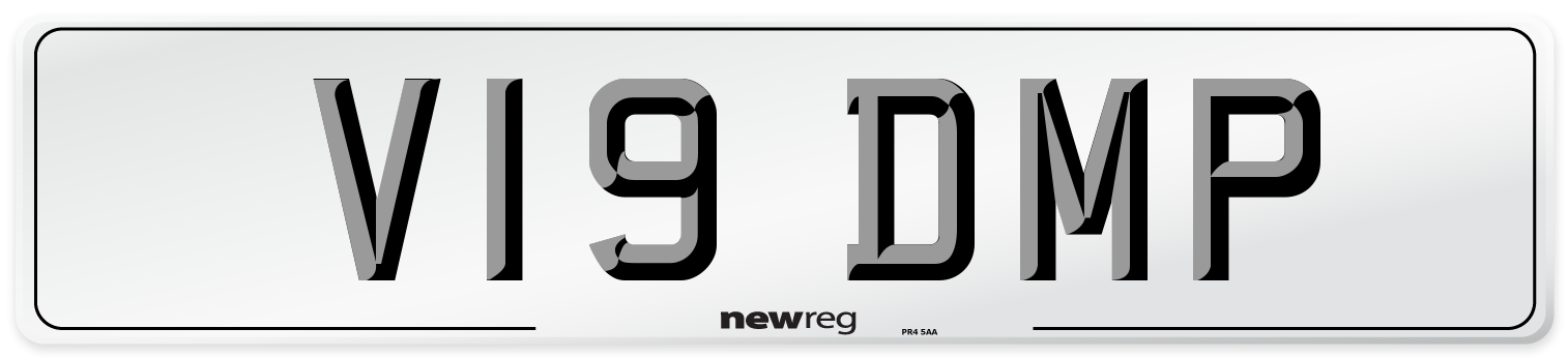 V19 DMP Front Number Plate
