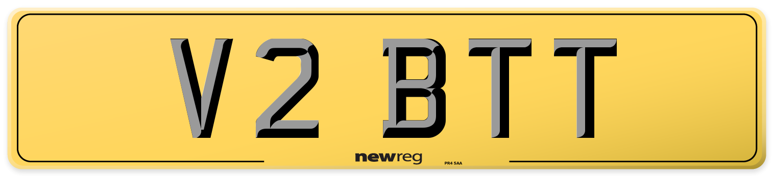 V2 BTT Rear Number Plate