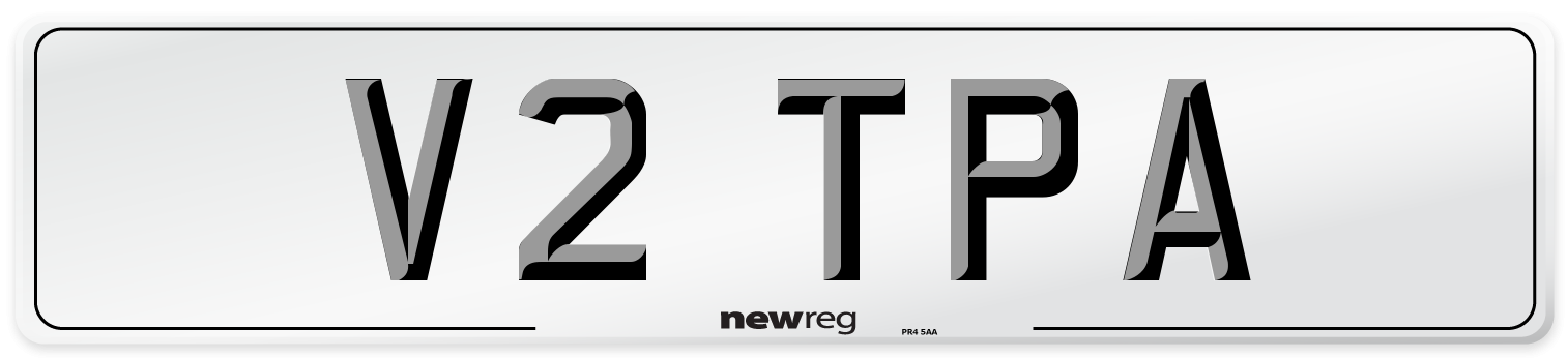 V2 TPA Front Number Plate