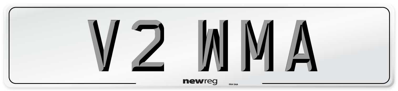 V2 WMA Front Number Plate