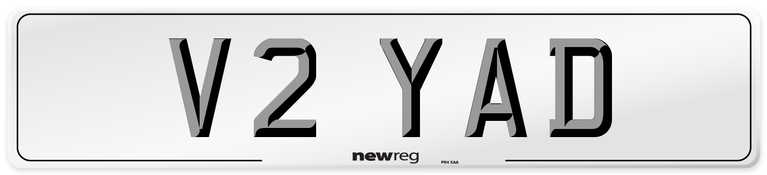 V2 YAD Front Number Plate