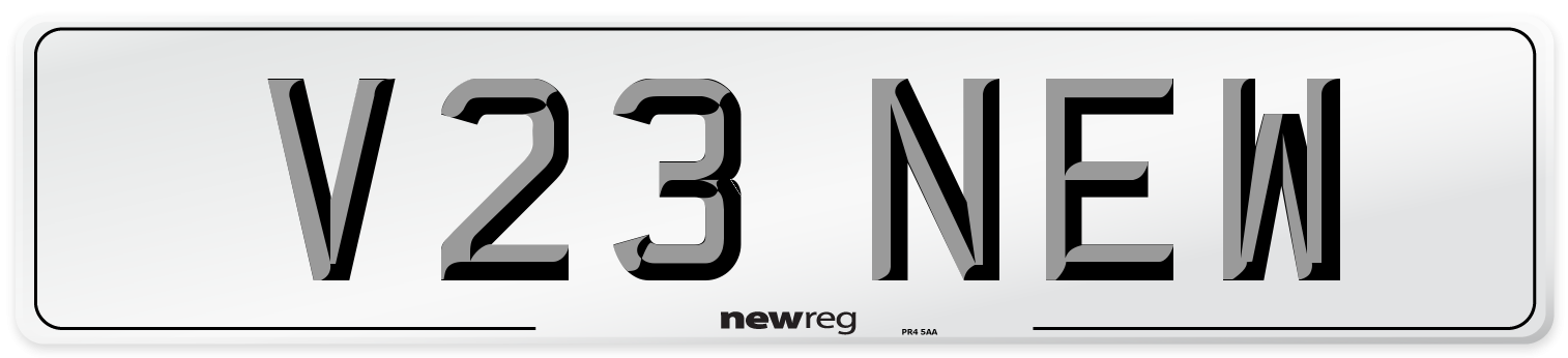 V23 NEW Front Number Plate